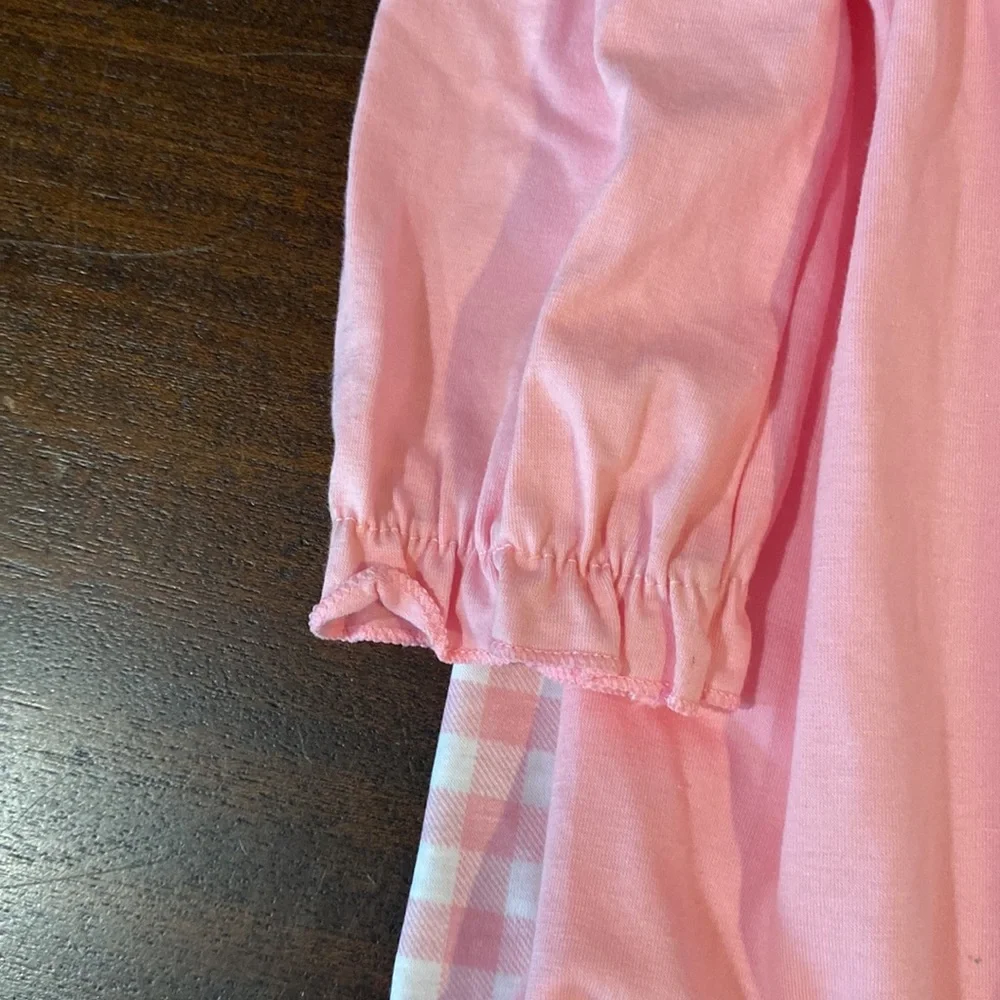 CB Boutique Girls Sz. 6/7 -2pc set Christmas Tree Pink Plaid